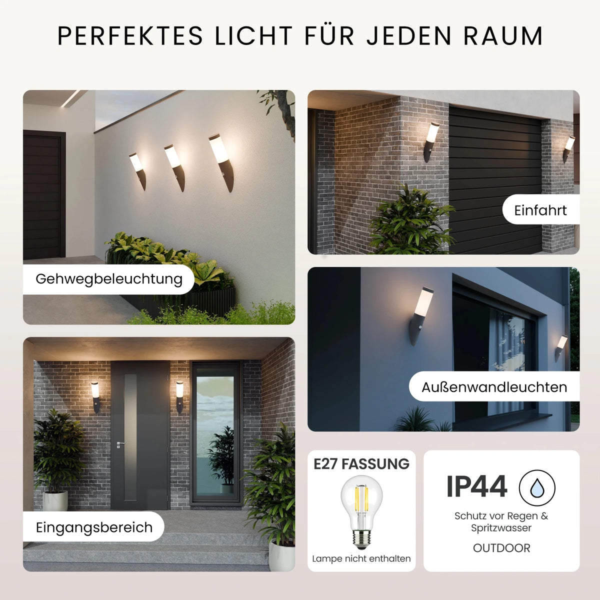 Wandleuchte WAVO mit Sensor - MATO
