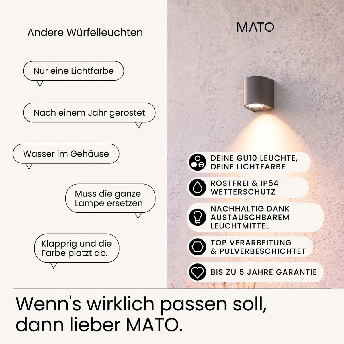 Wandleuchte VAYA - MATO