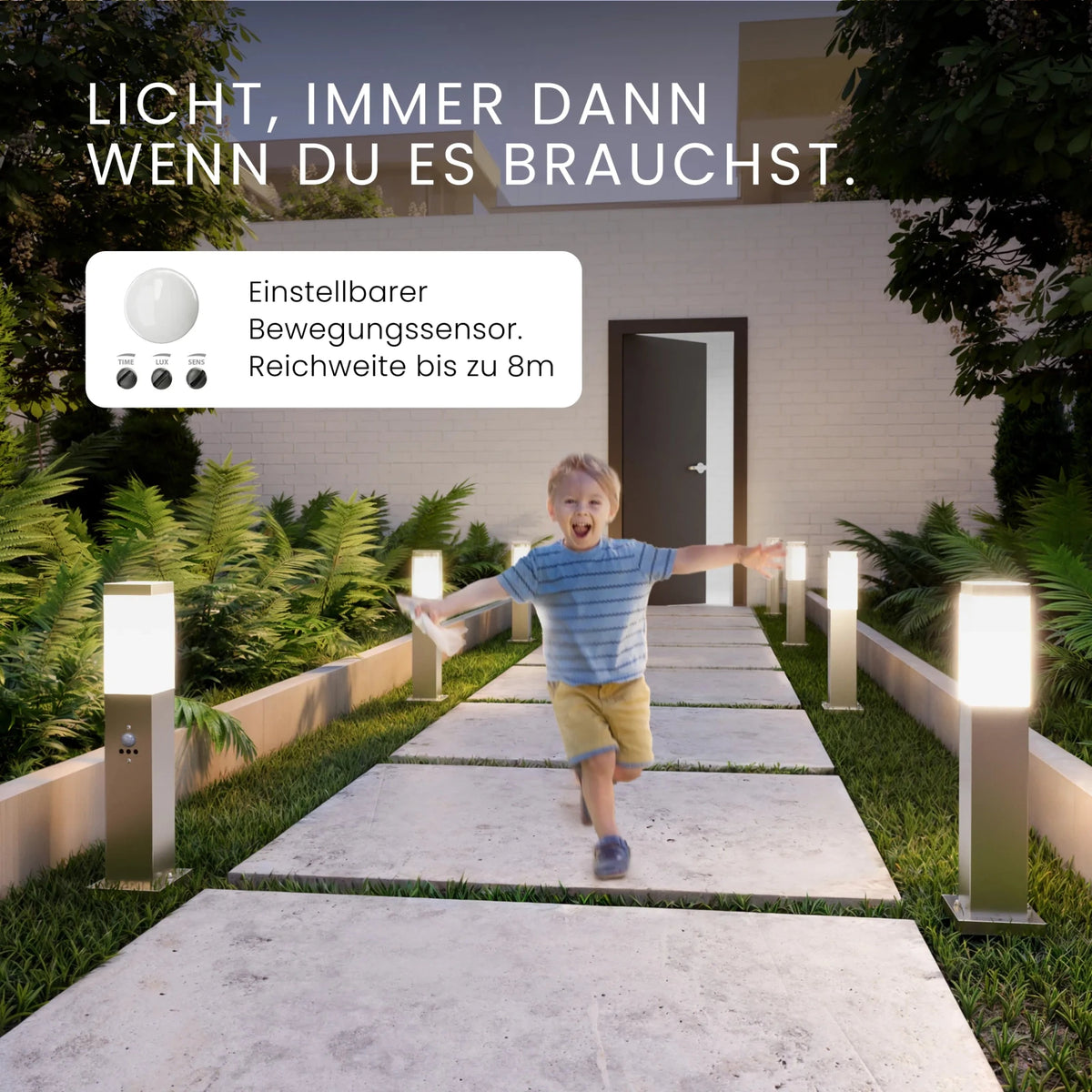 Wegeleuchte TAVO mit Sensor - MATO