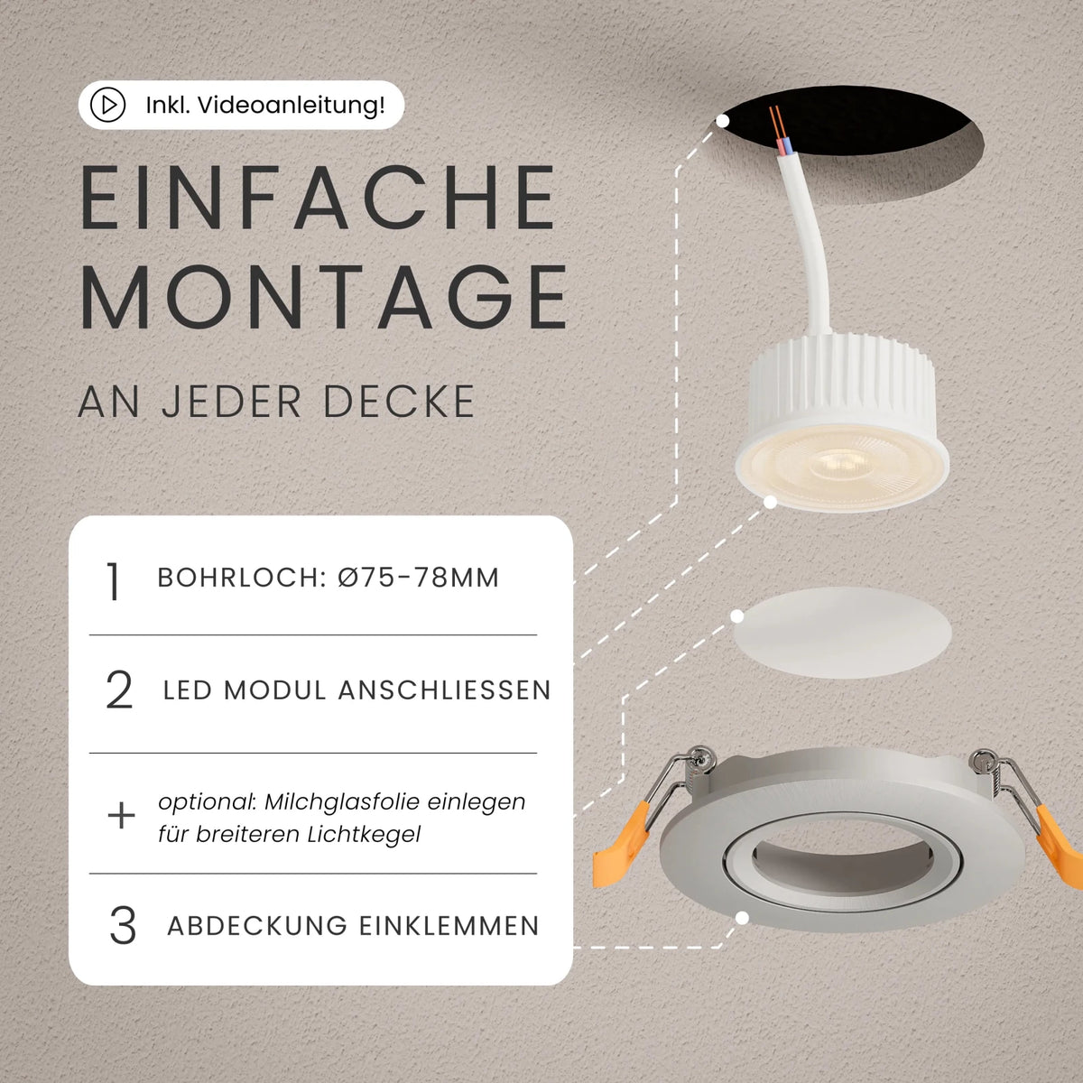 Einbaustrahler NUO - MATO