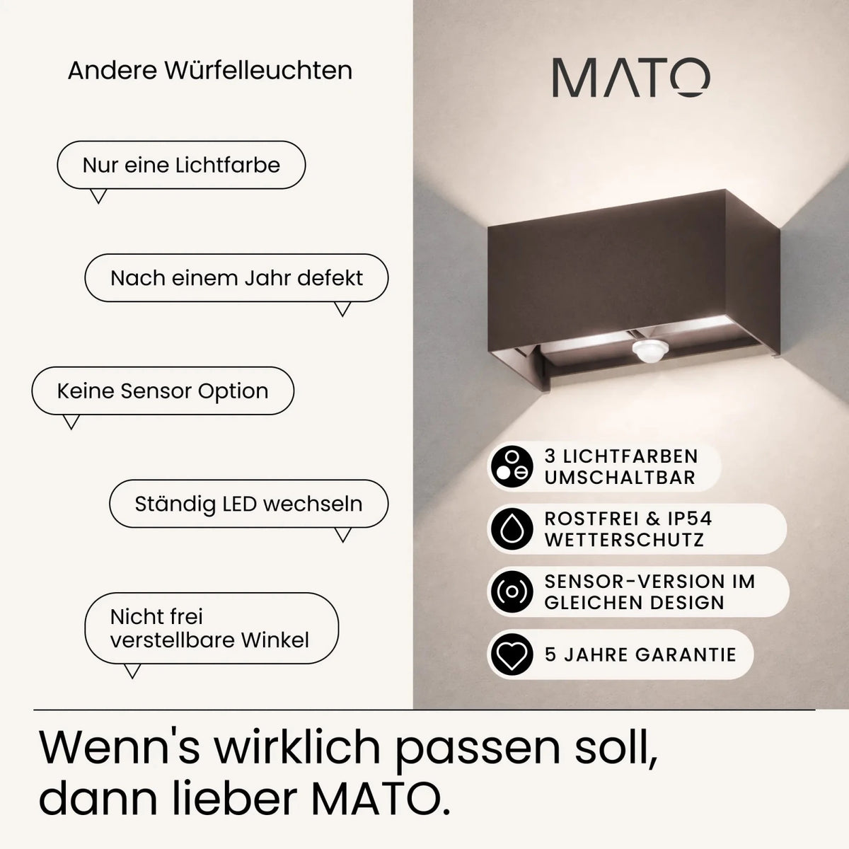Wandleuchte LUMA-S DUO - MATO