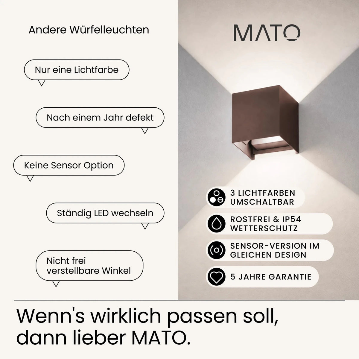 Wandleuchte LUMA - MATO