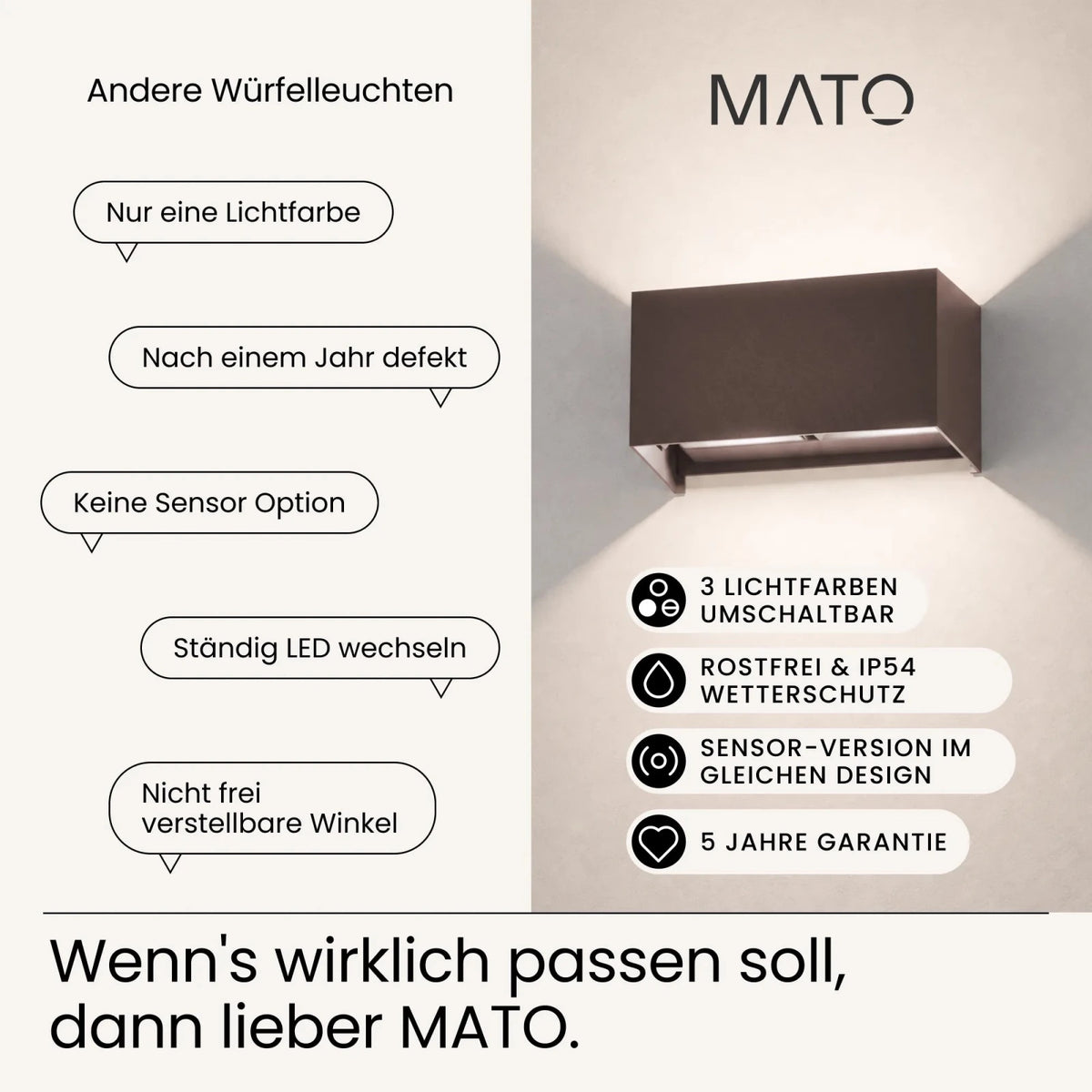Wandleuchte LUMA DUO - MATO