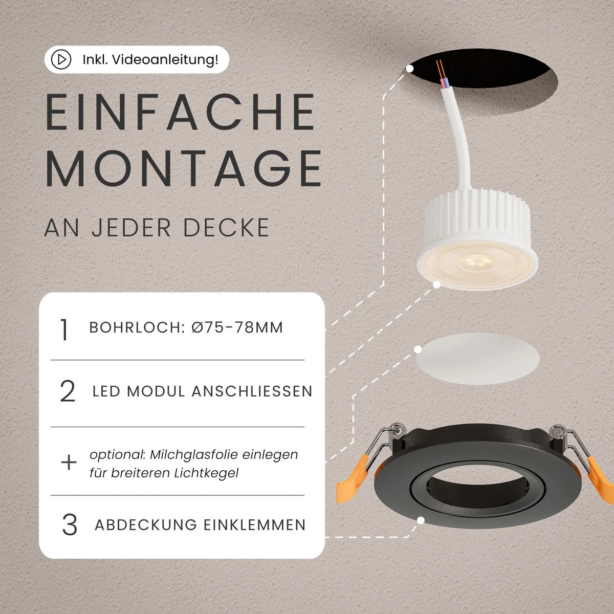 Einbaustrahler NUO - MATO