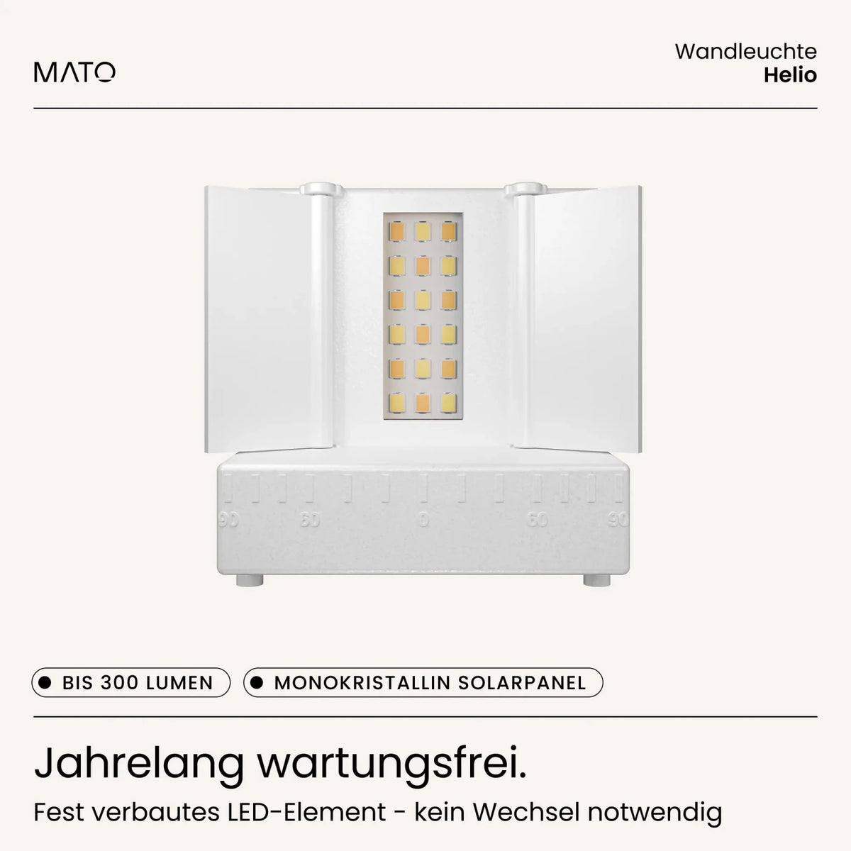 Solar Wandleuchte HELIO - MATO