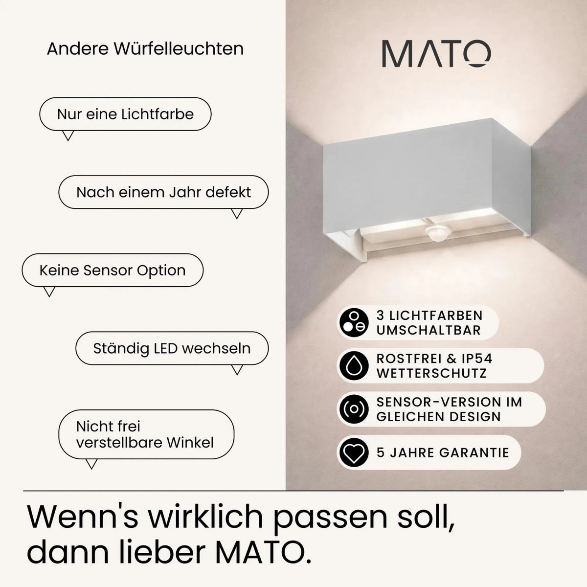 Wandleuchte LUMA-S DUO - MATO