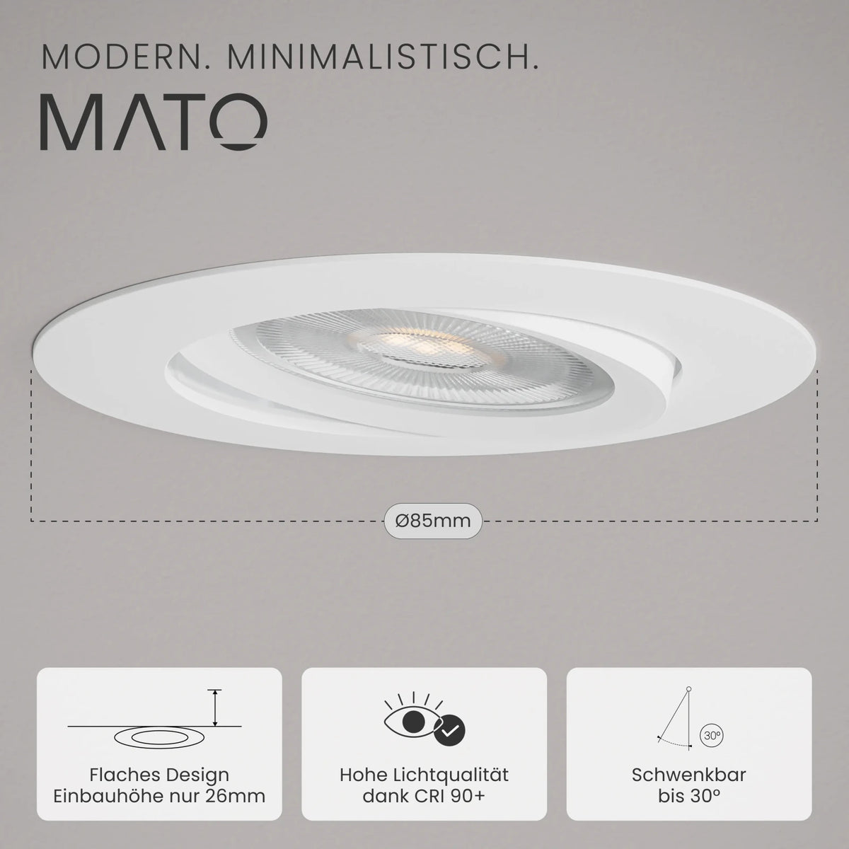 Einbaustrahler NUO - MATO