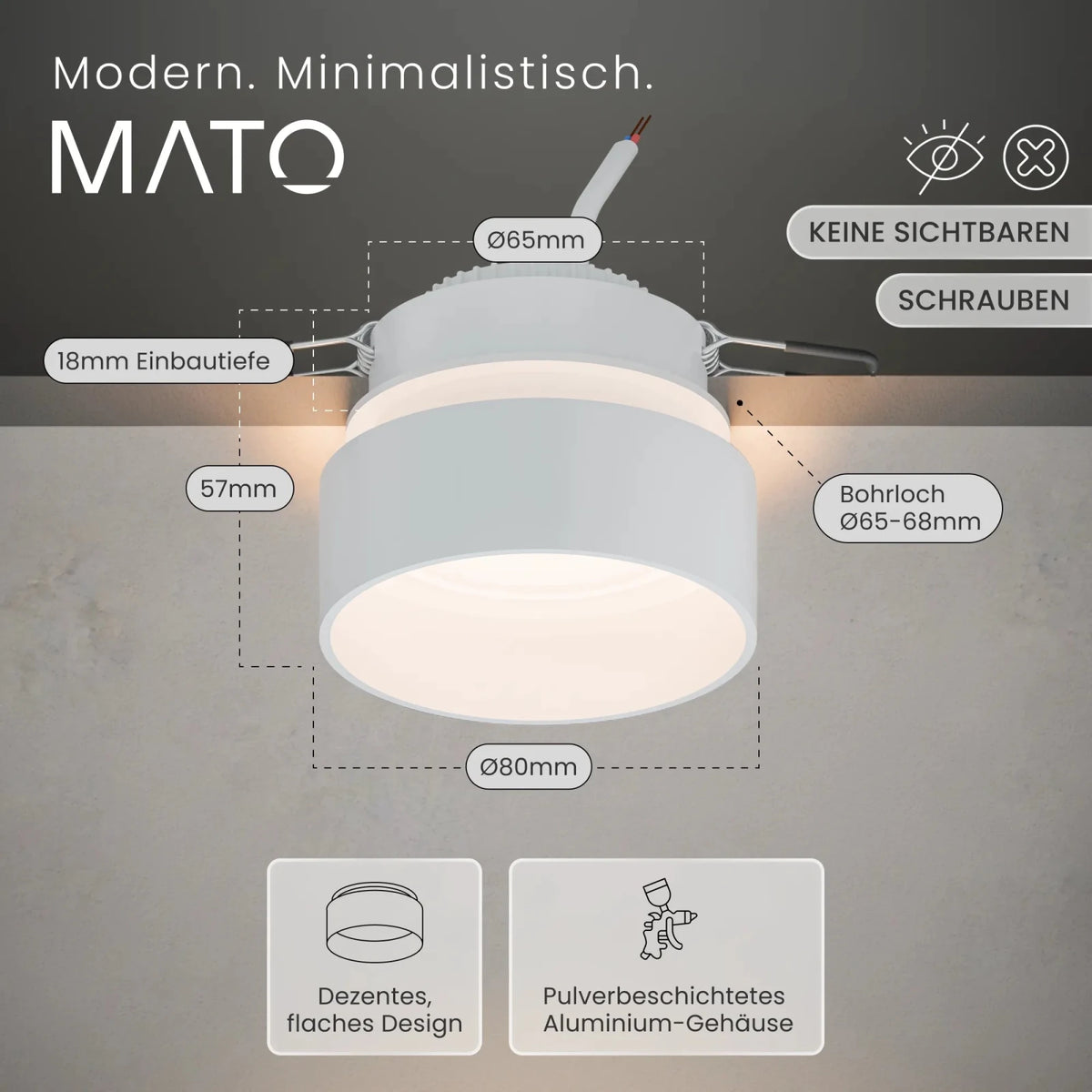 Einbauspot LURA - MATO