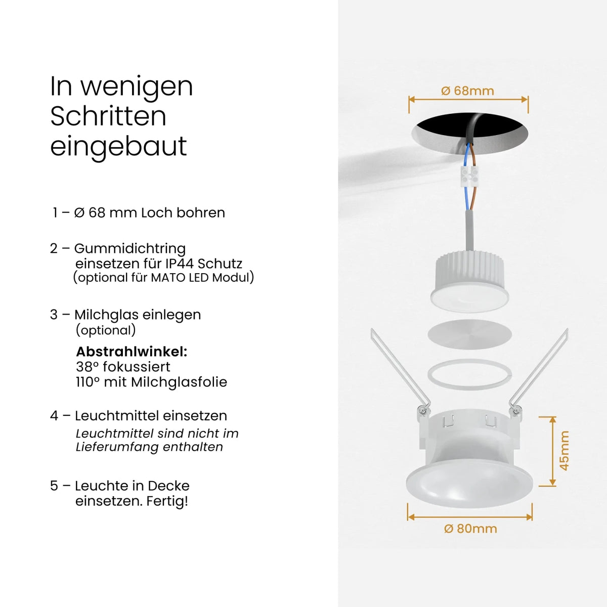 Einbaustrahler CAVO - MATO