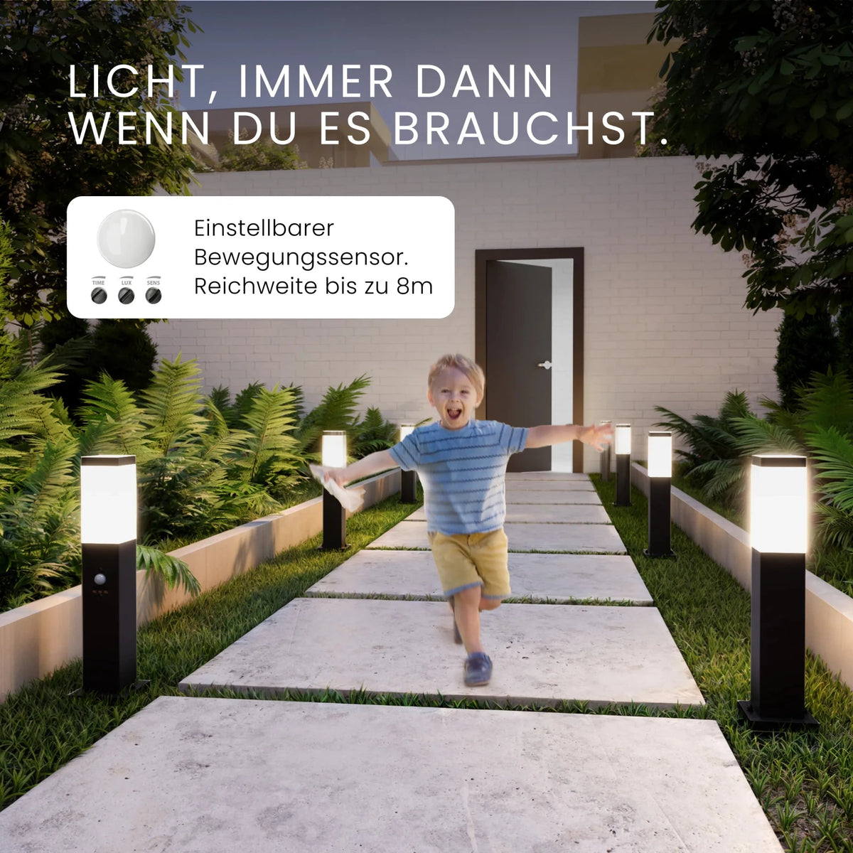 Wegeleuchte TAVO mit Sensor - MATO