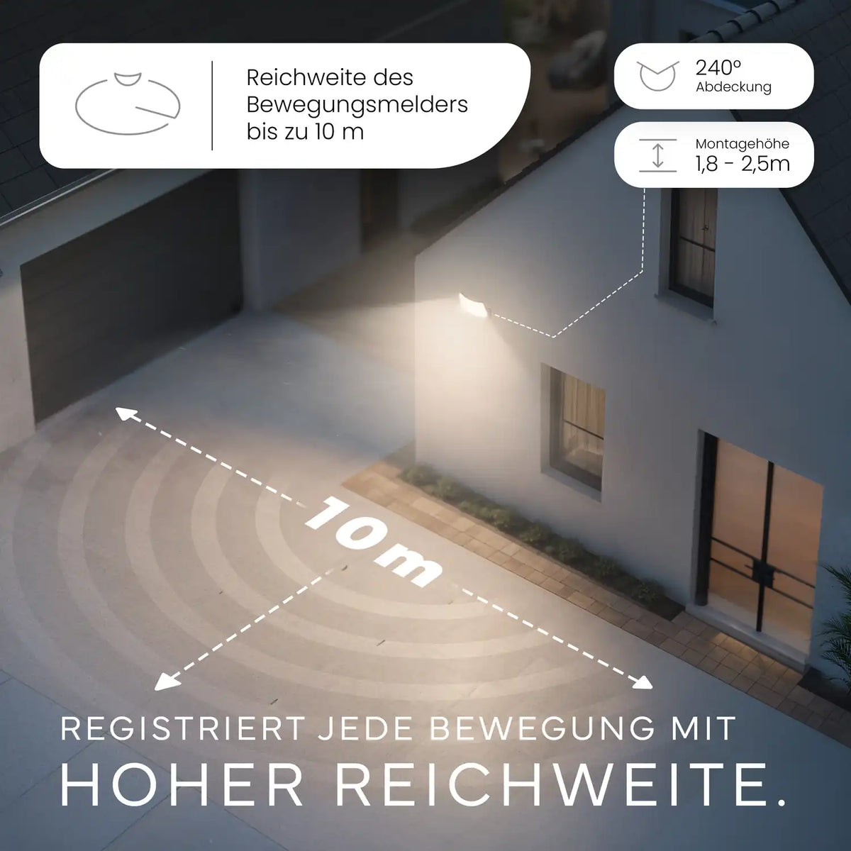 Wandleuchte LUMAX mit Sensor - MATO