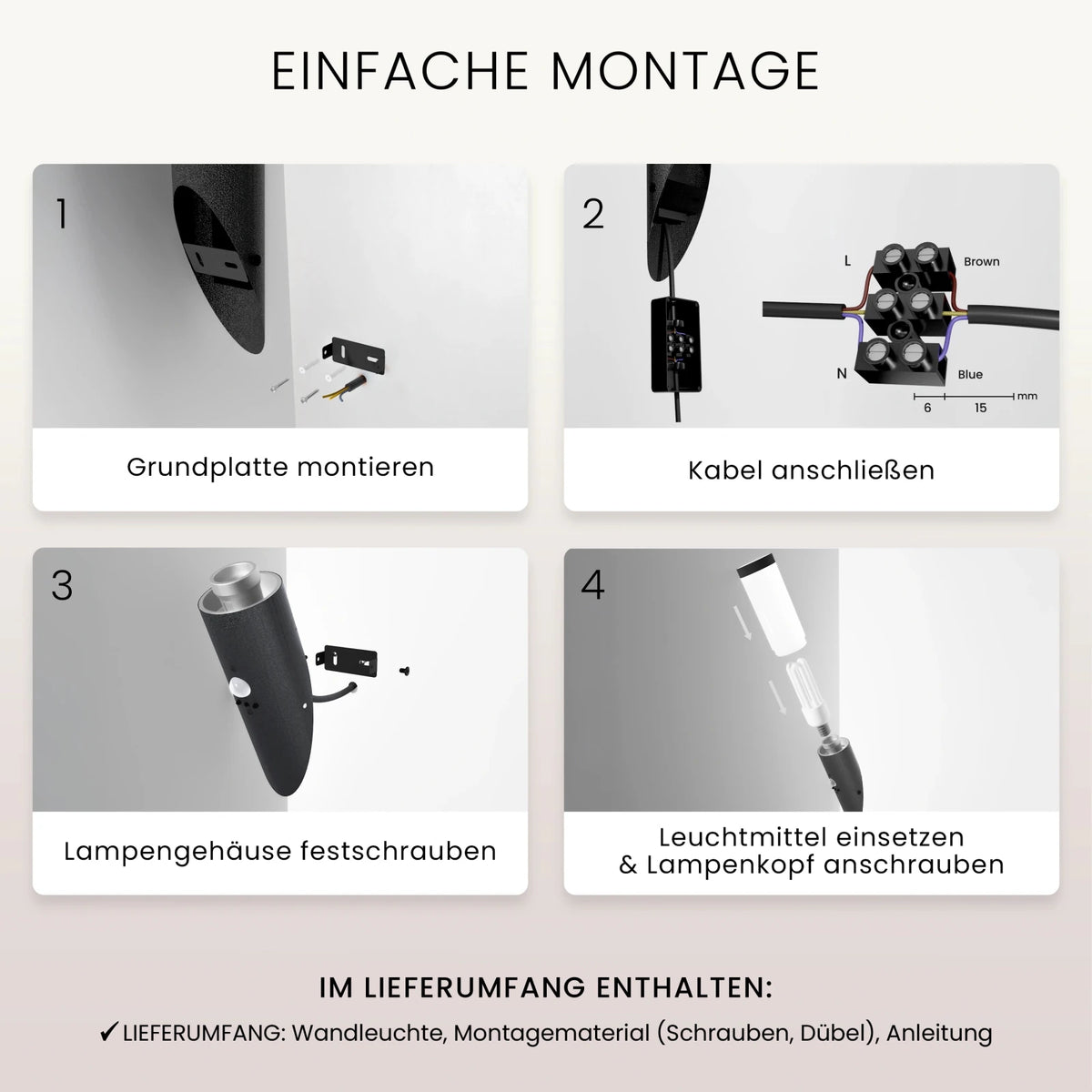 Wandleuchte WAVO mit Sensor - MATO