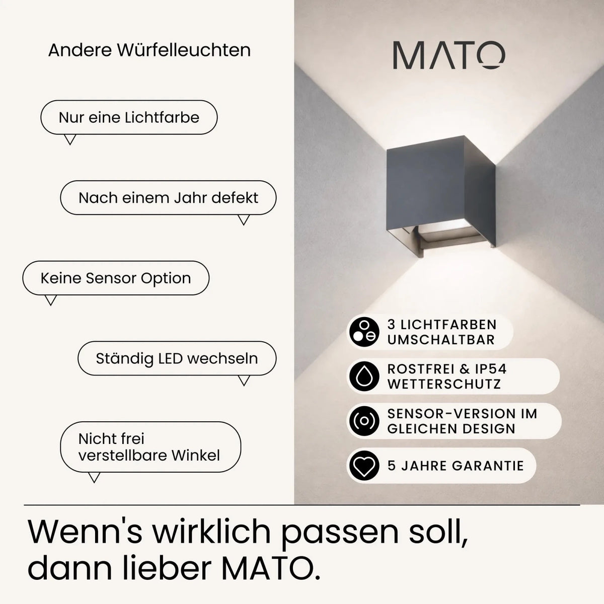 Wandleuchte LUMA - MATO