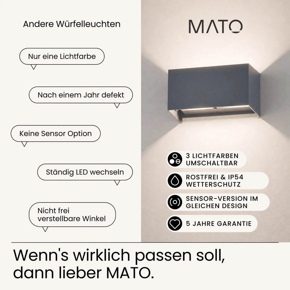 Wandleuchte LUMA DUO - MATO