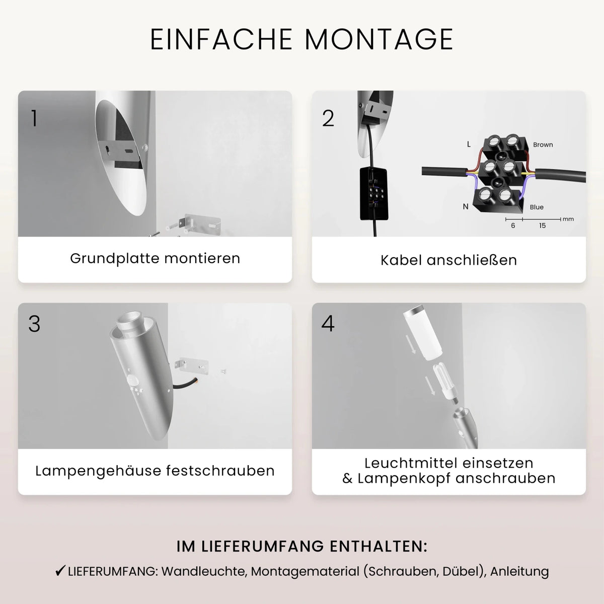 Wandleuchte WAVO mit Sensor - MATO