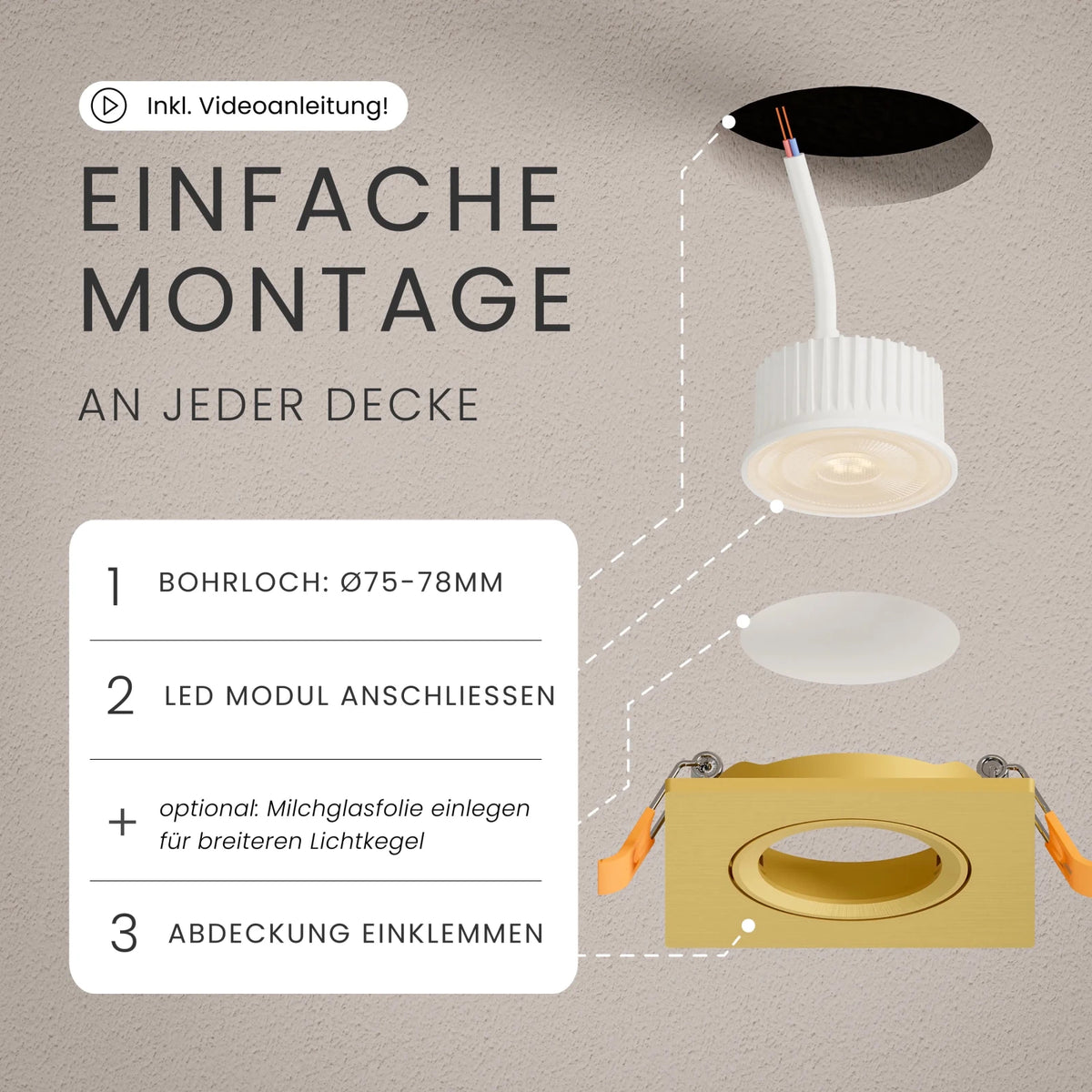 Einbaustrahler TEO - MATO