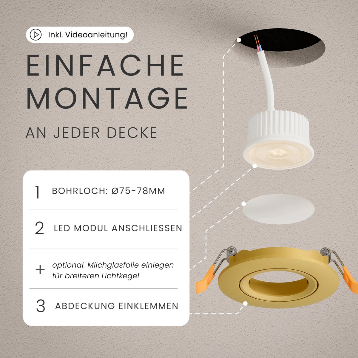 Einbaustrahler NUO - MATO