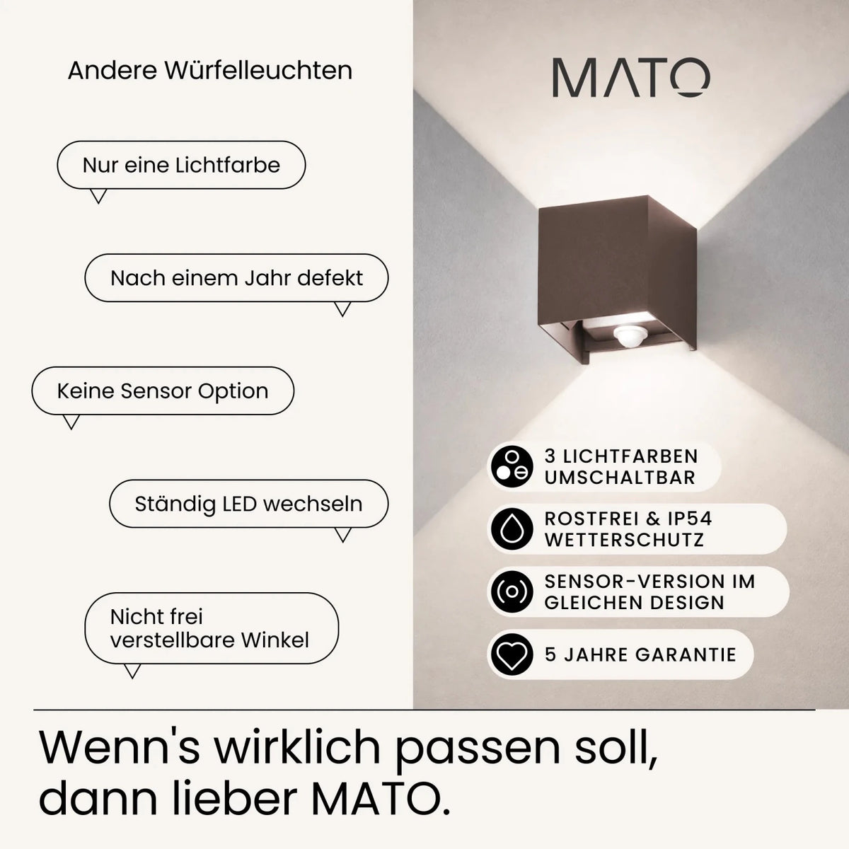 Wandleuchte LUMA-S - MATO