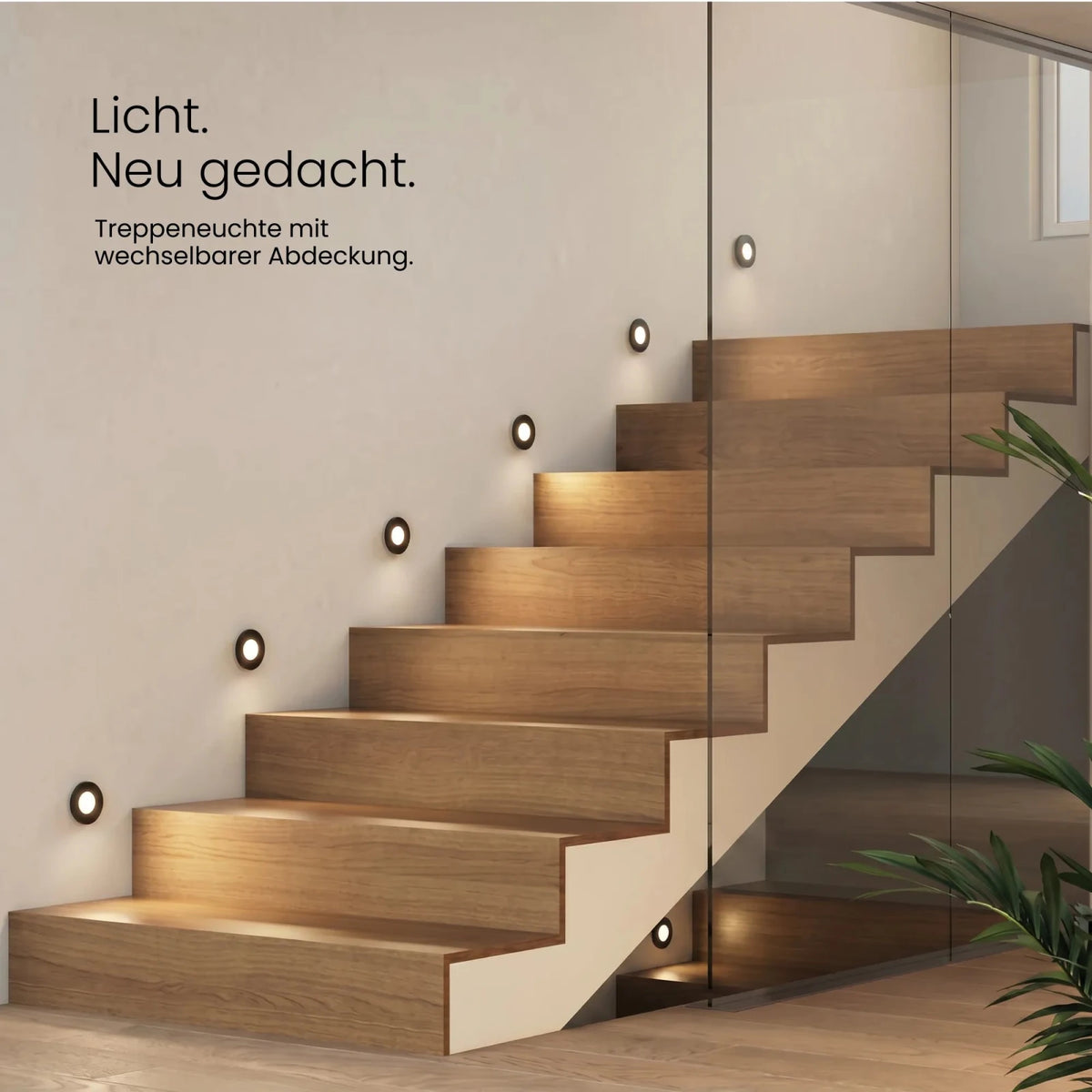 Treppenleuchte MODU, rund - MATO