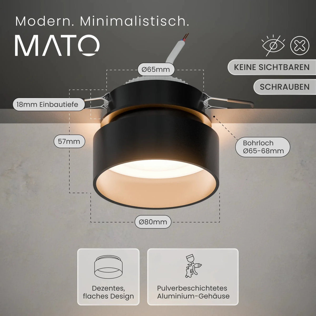 Einbauspot LURA - MATO