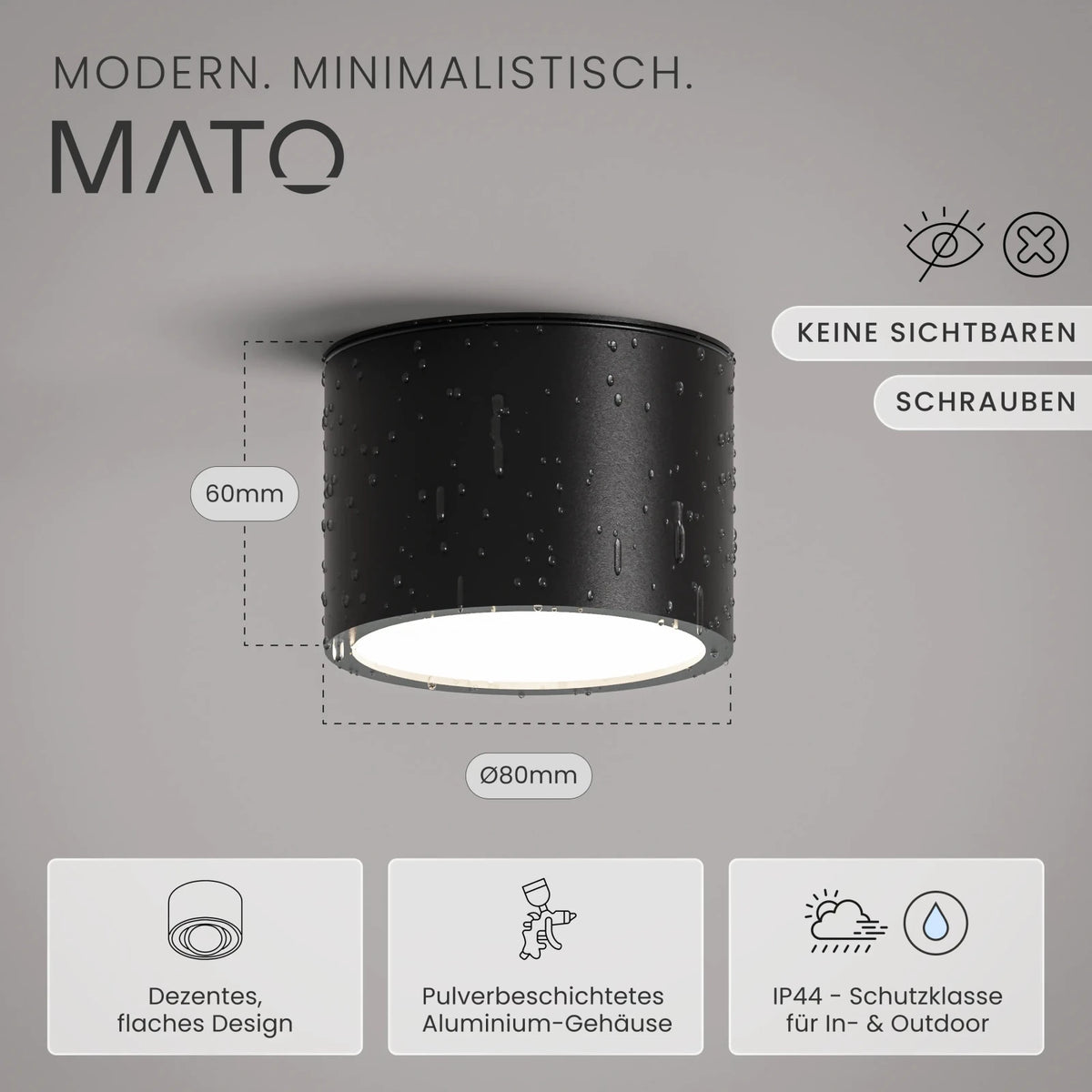 Aufbauspot IVA, GX53 - MATO