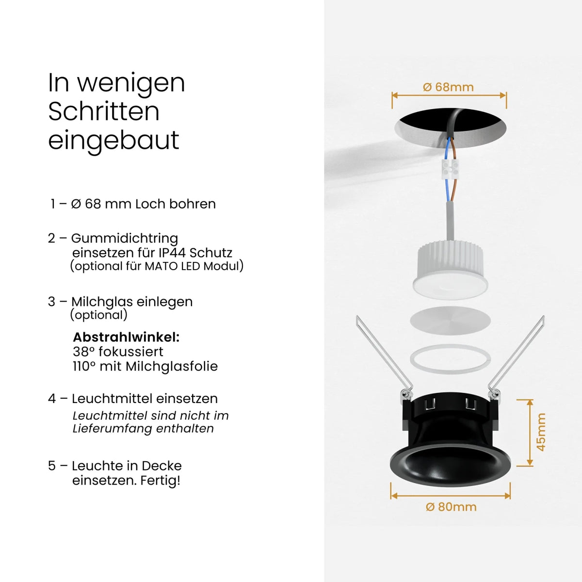 Einbaustrahler CAVO - MATO
