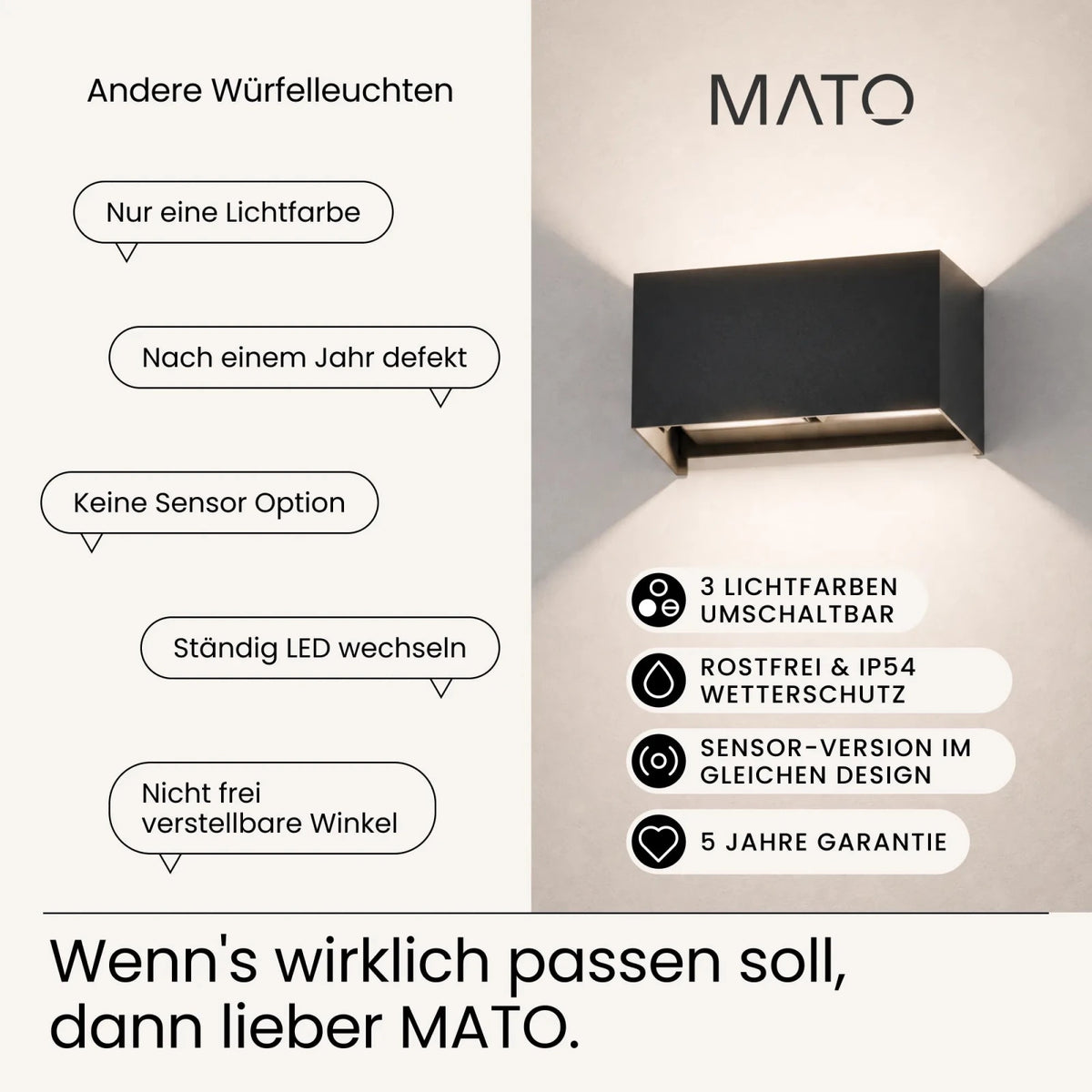 Wandleuchte LUMA DUO - MATO