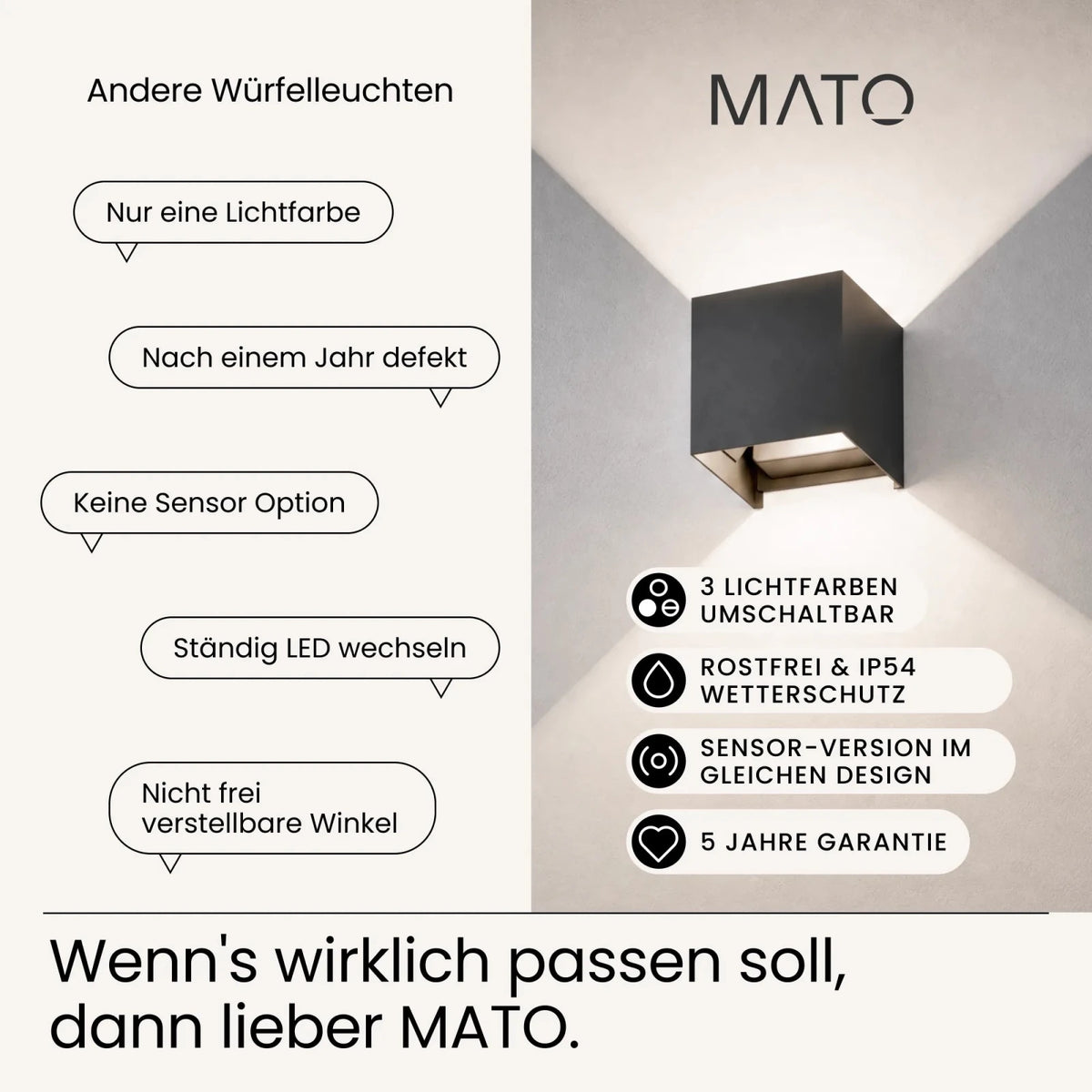 Wandleuchte LUMA - MATO