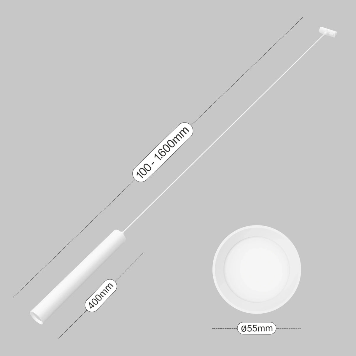 GU10 Schienen - Pendelleuchte - MATO