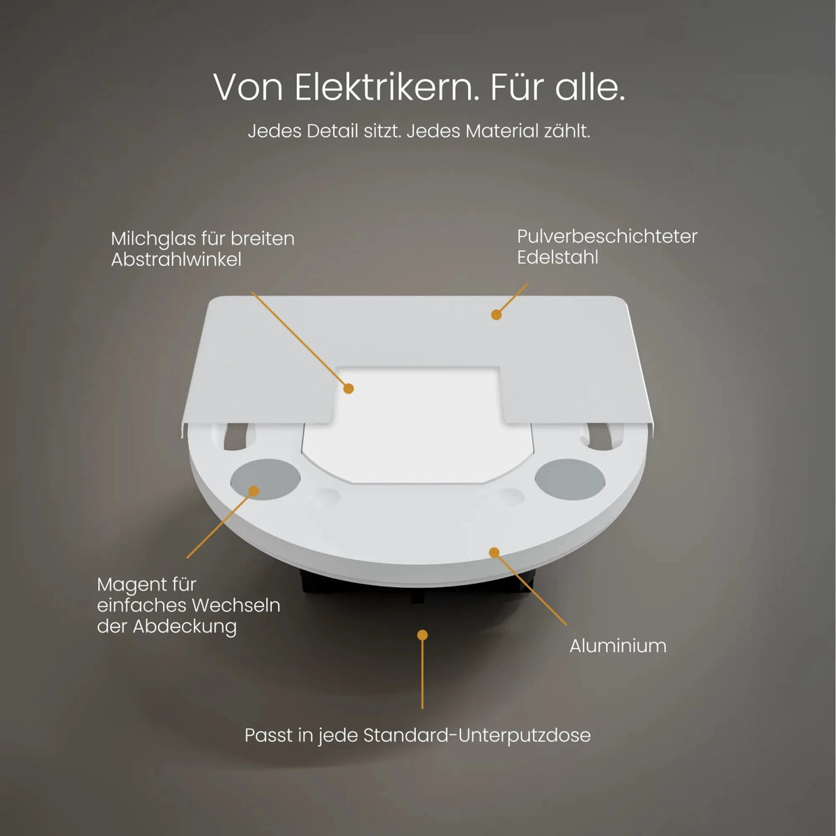 Treppenleuchte MODU, eckig - MATO