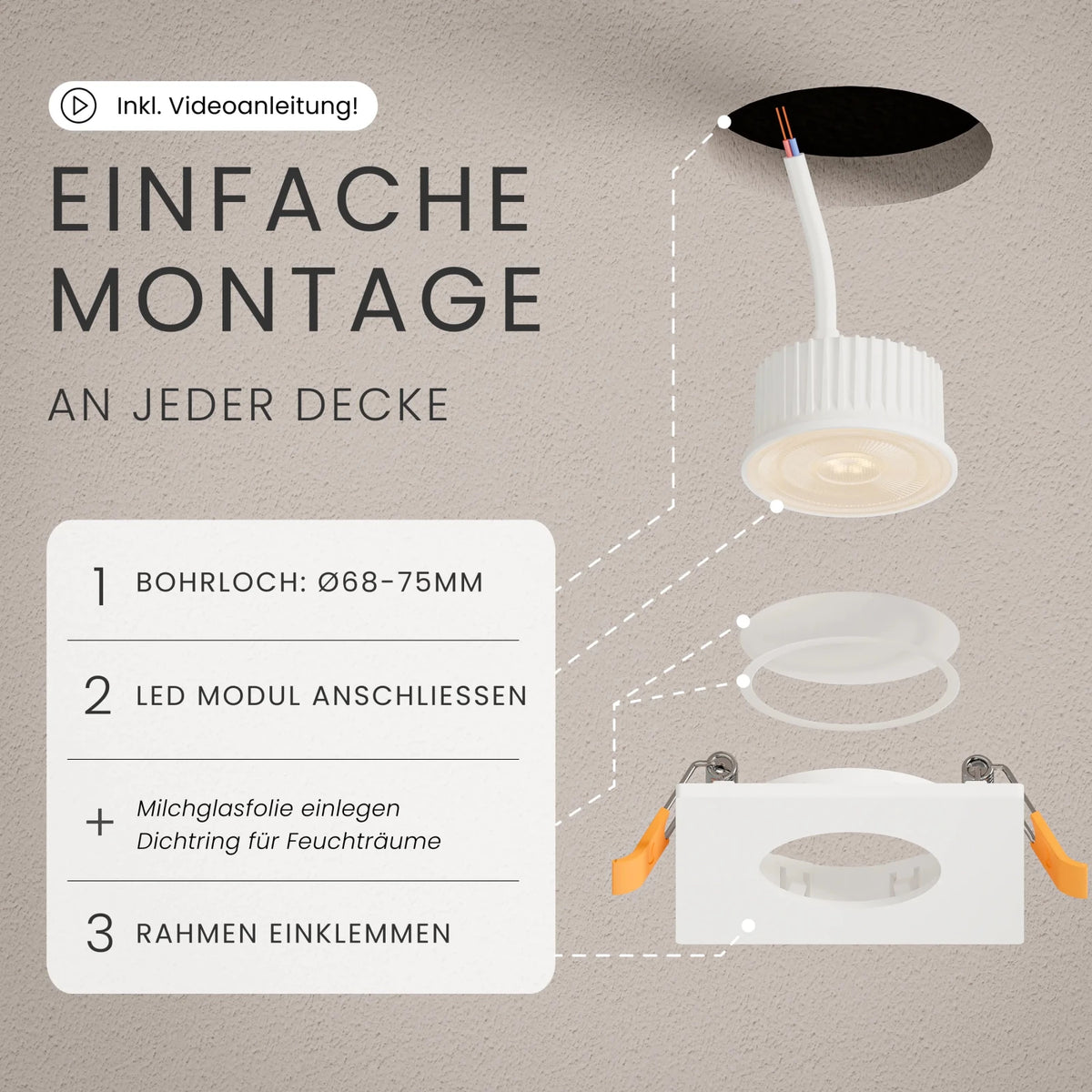 Einbaustrahler TEA - MATO