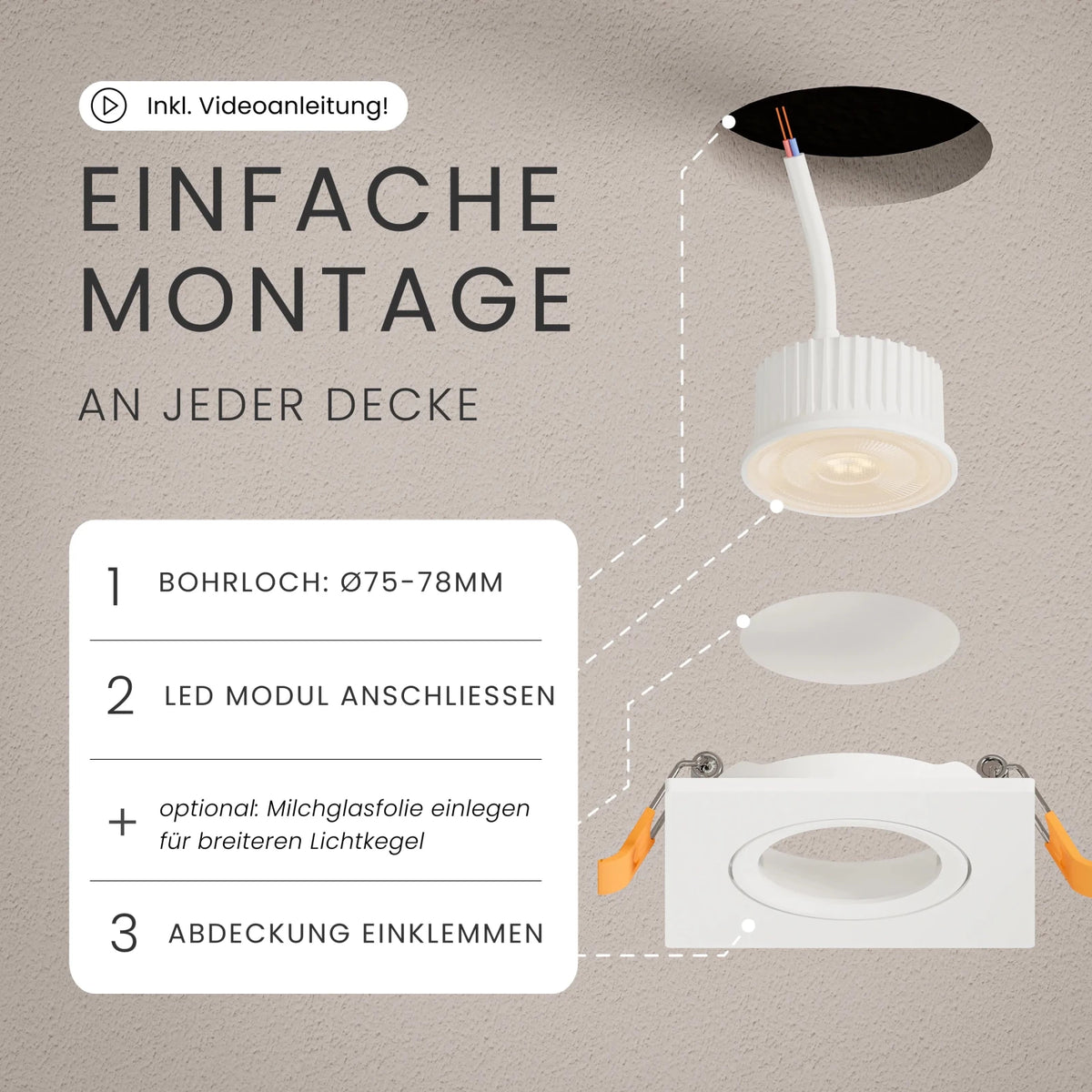Einbaustrahler TEO - MATO