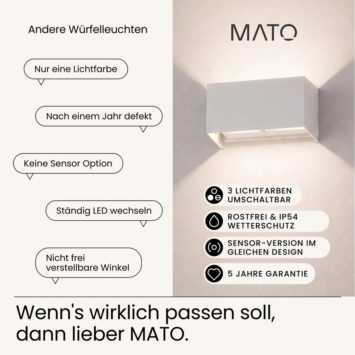 Wandleuchte LUMA DUO - MATO