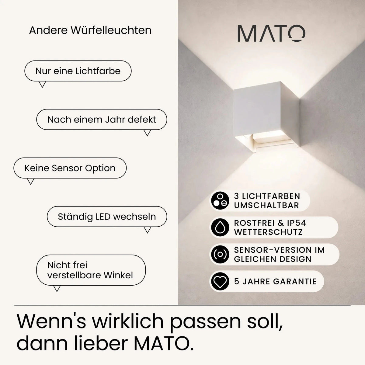 Wandleuchte LUMA - MATO