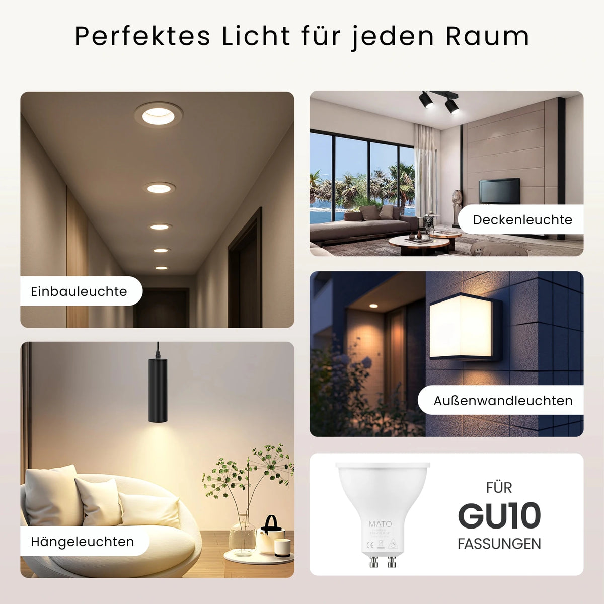 GU10 LED Leuchtmittel - MATO